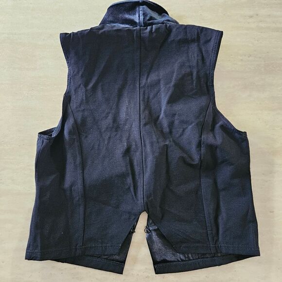 Weissman Ivy Sky child large dance vest black with rhinestones - Picture 5 of 7